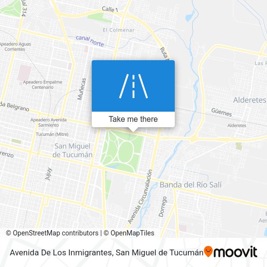 Avenida De Los Inmigrantes map