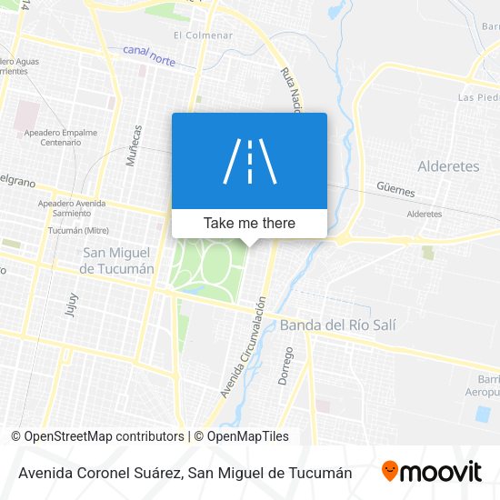 Mapa de Avenida Coronel Suárez