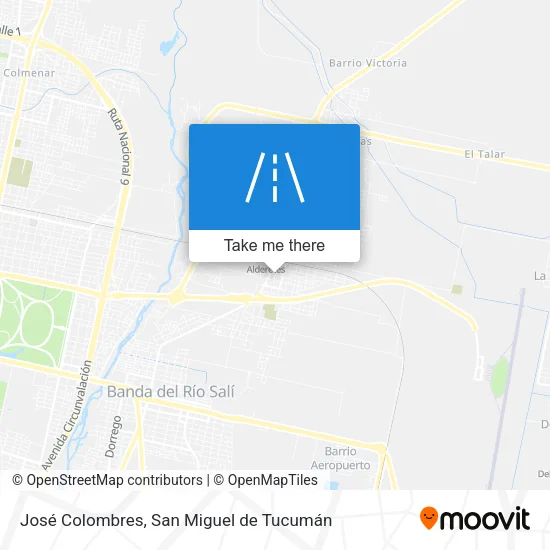 José Colombres map