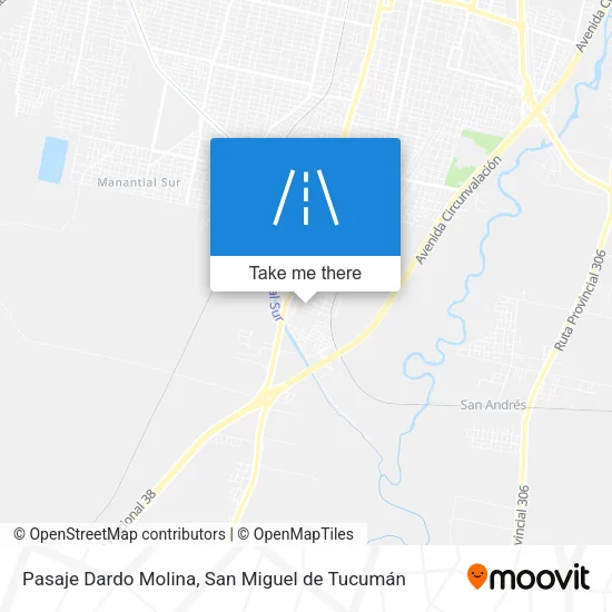 Mapa de Pasaje Dardo Molina