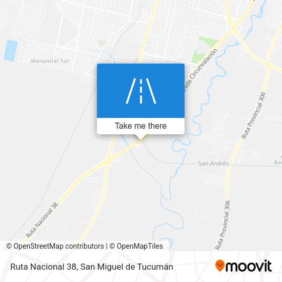 Ruta Nacional 38 map