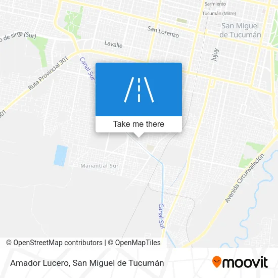 Mapa de Amador Lucero