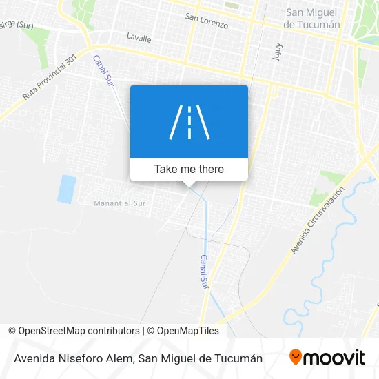 Avenida Niseforo Alem map