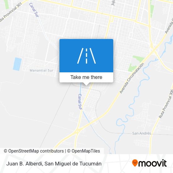 Juan B. Alberdi map