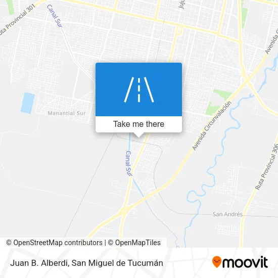 Juan B. Alberdi map