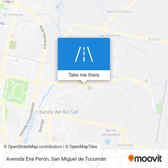 Avenida Eva Perón map