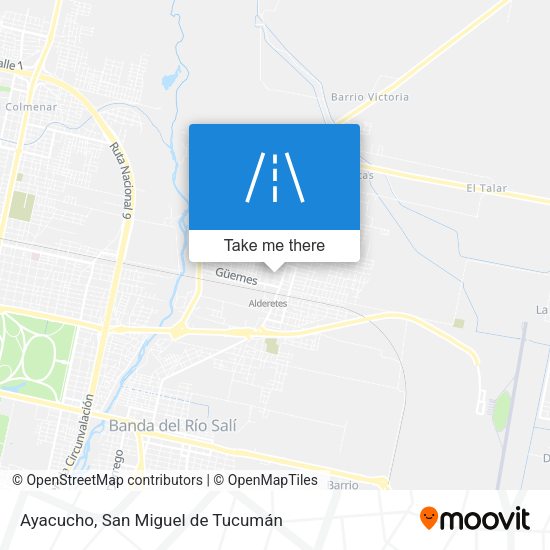 Ayacucho map