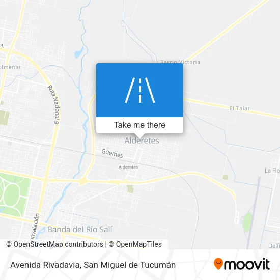 Mapa de Avenida Rivadavia