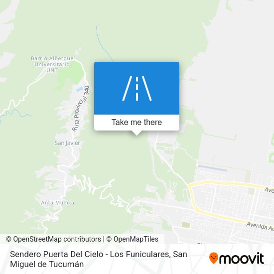 Sendero Puerta Del Cielo - Los Funiculares map