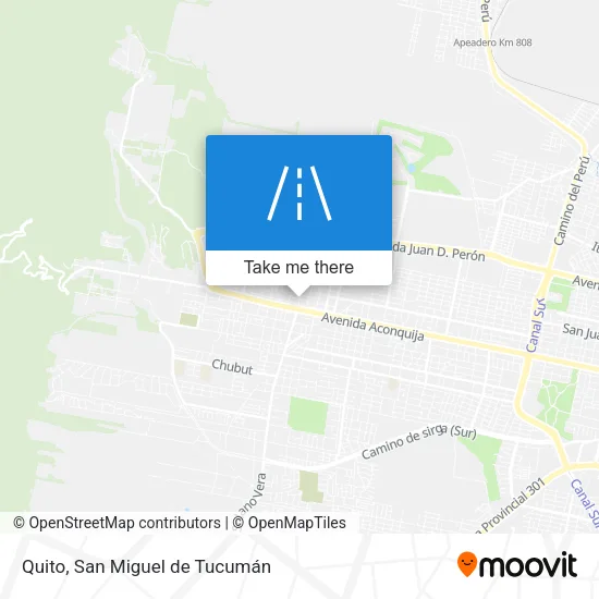 Mapa de Quito