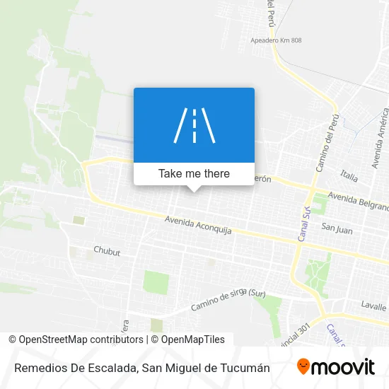 Remedios De Escalada map