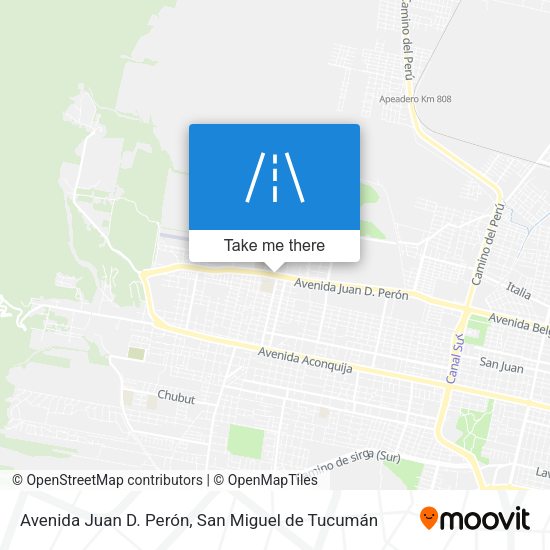 Avenida Juan D. Perón map