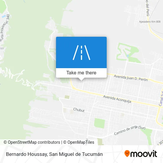 Mapa de Bernardo Houssay