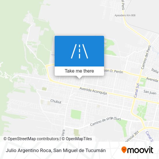 Julio Argentino Roca map
