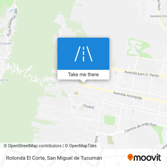 Rotonda El Corte map