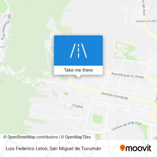 Luis Federico Leloir map