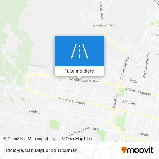 Mapa de Ciclovia