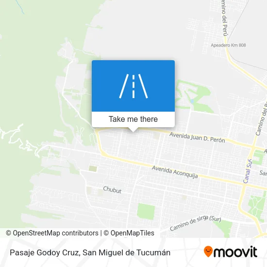 Mapa de Pasaje Godoy Cruz