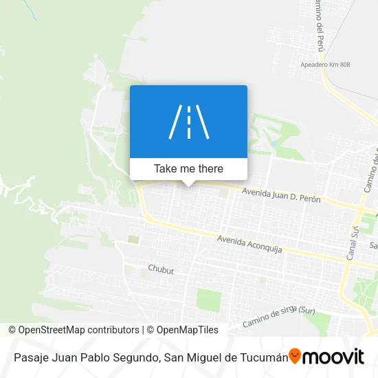 Mapa de Pasaje Juan Pablo Segundo