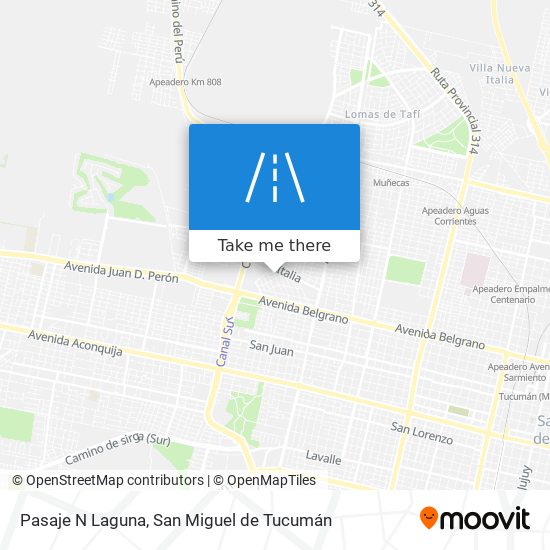 Mapa de Pasaje N Laguna