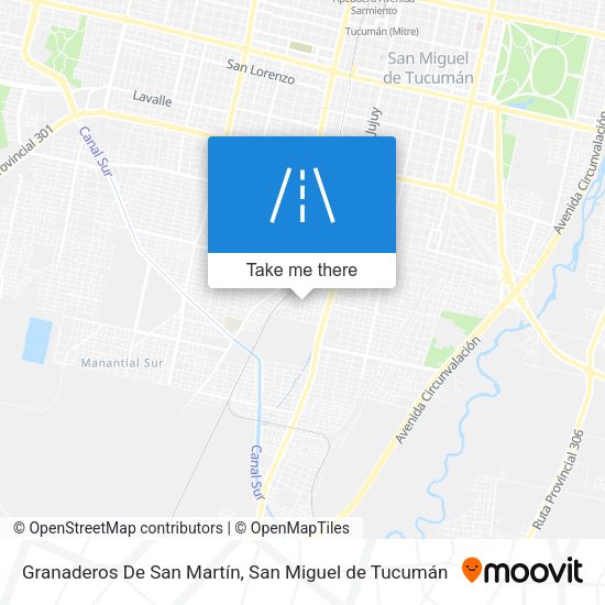 Mapa de Granaderos De San Martín