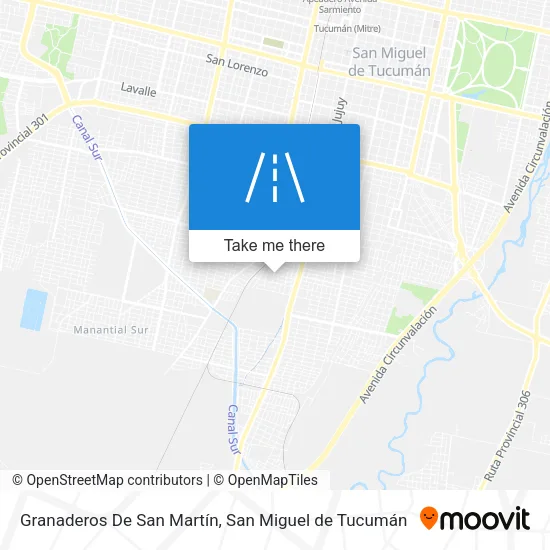 Mapa de Granaderos De San Martín