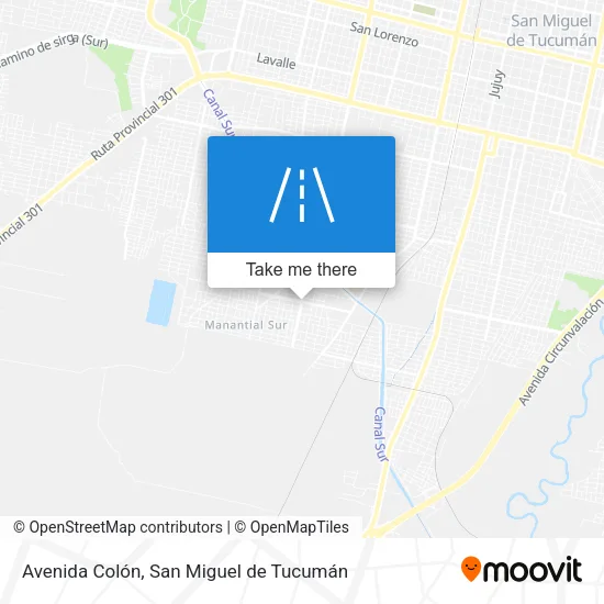 Mapa de Avenida Colón