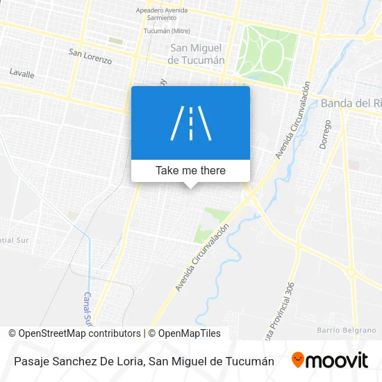 Mapa de Pasaje Sanchez De Loria