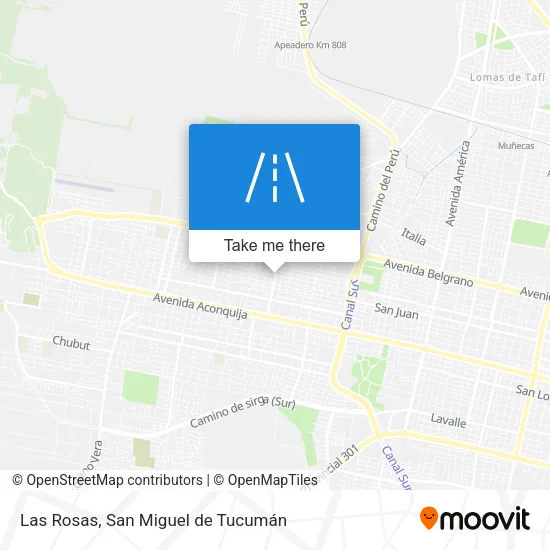 Mapa de Las Rosas