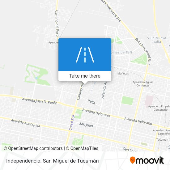 Independencia map