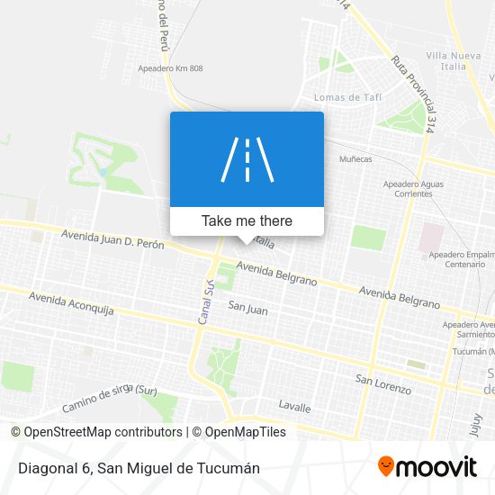 Mapa de Diagonal 6
