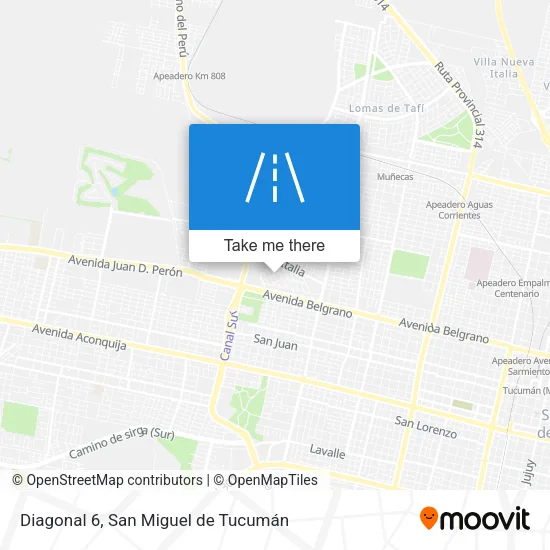 Mapa de Diagonal 6