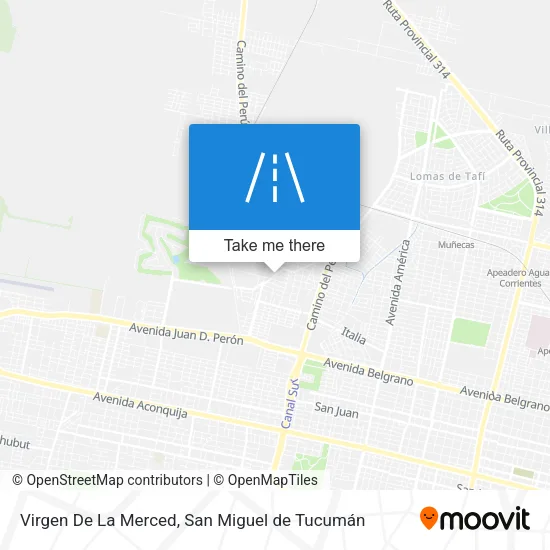 Mapa de Virgen De La Merced