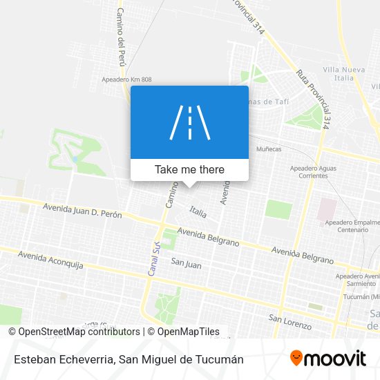 Esteban Echeverria map