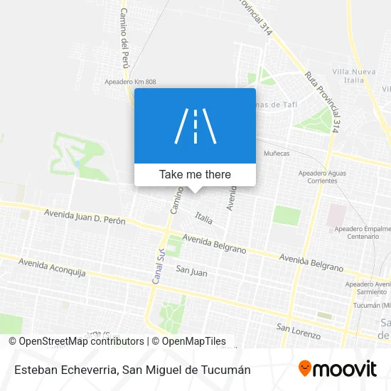 Mapa de Esteban Echeverria