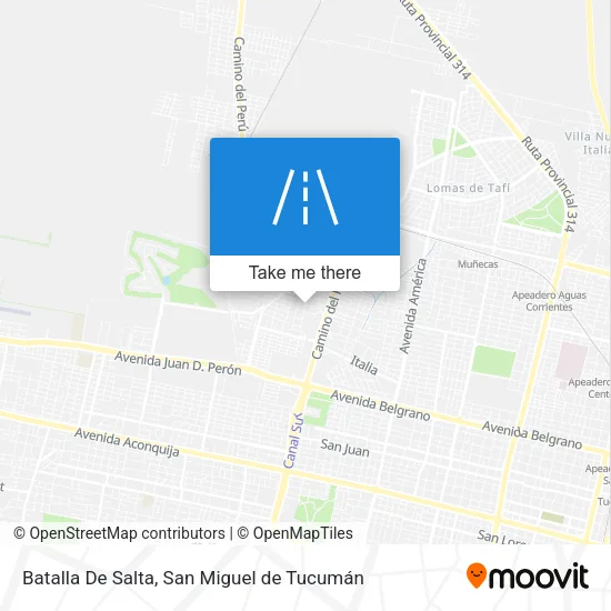 Mapa de Batalla De Salta