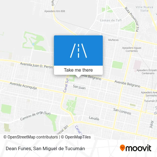 Mapa de Dean Funes