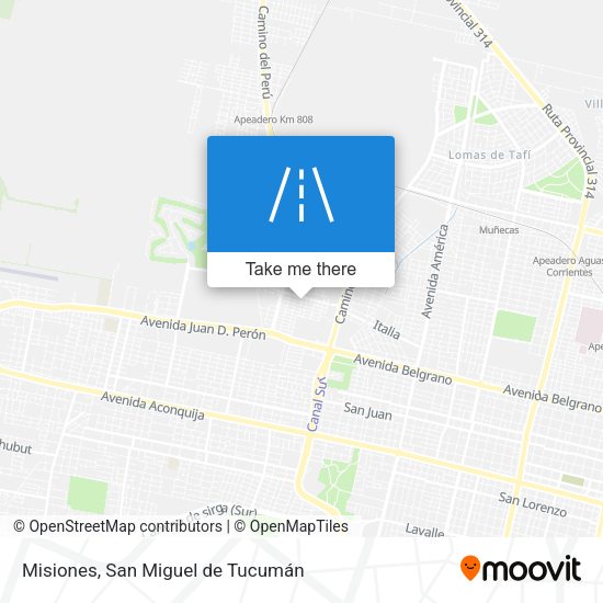 Misiones map