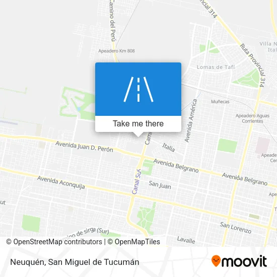 Mapa de Neuquén