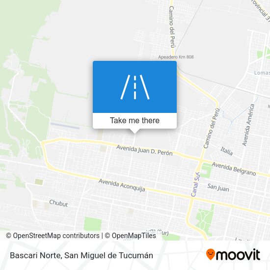 Mapa de Bascari Norte