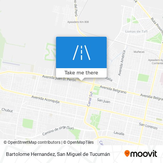 Bartolome Hernandez map