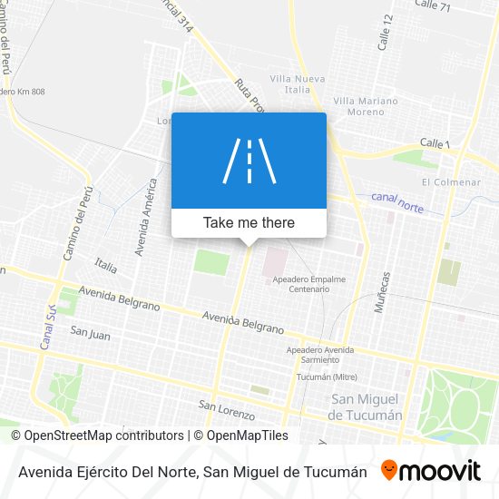 Mapa de Avenida Ejército Del Norte