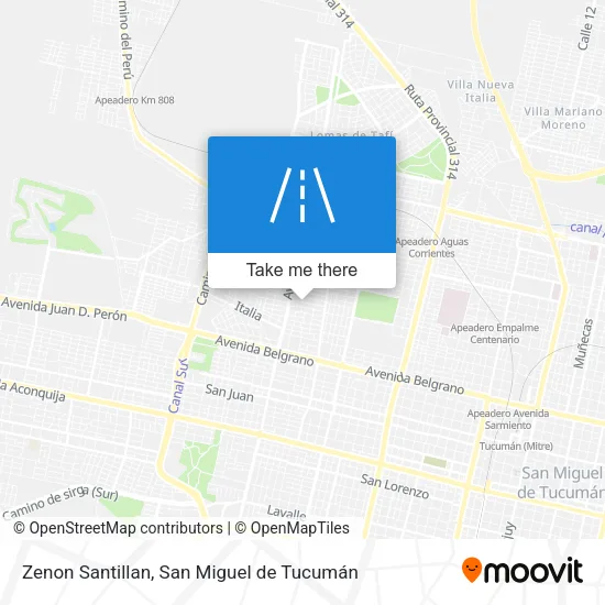 Mapa de Zenon Santillan