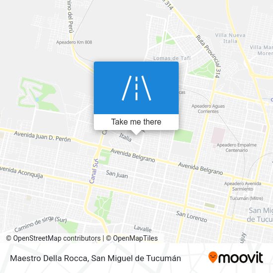 Maestro Della Rocca map