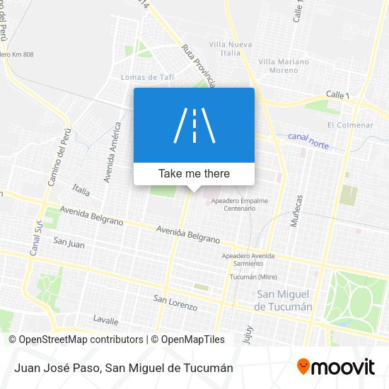 Juan José Paso map