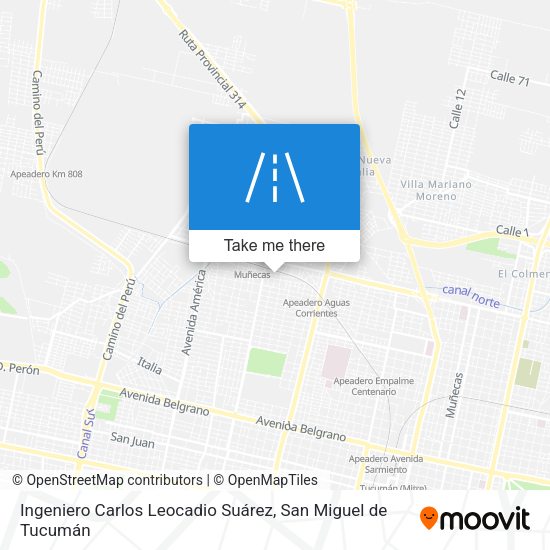 Ingeniero Carlos Leocadio Suárez map
