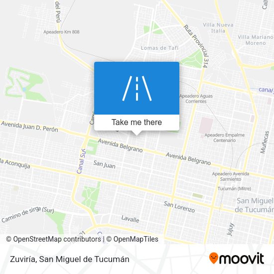 Zuviría map