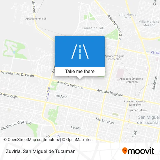 Mapa de Zuviría