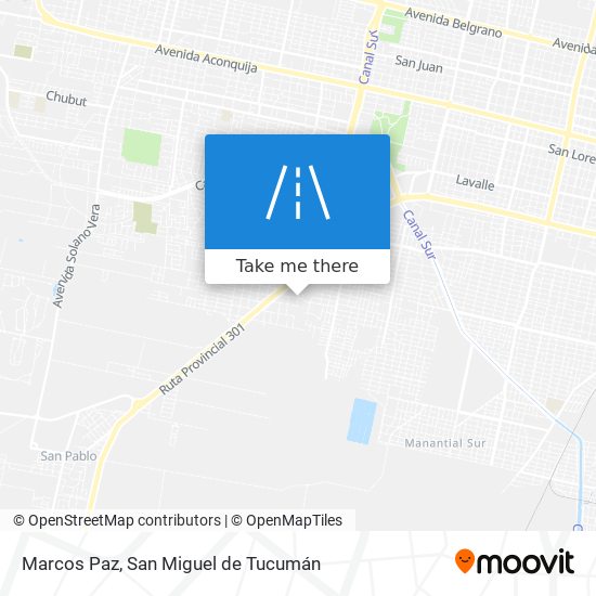 Mapa de Marcos Paz