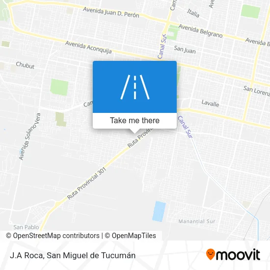 Mapa de J.A Roca